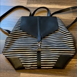 Stella & Dot black & white backpack